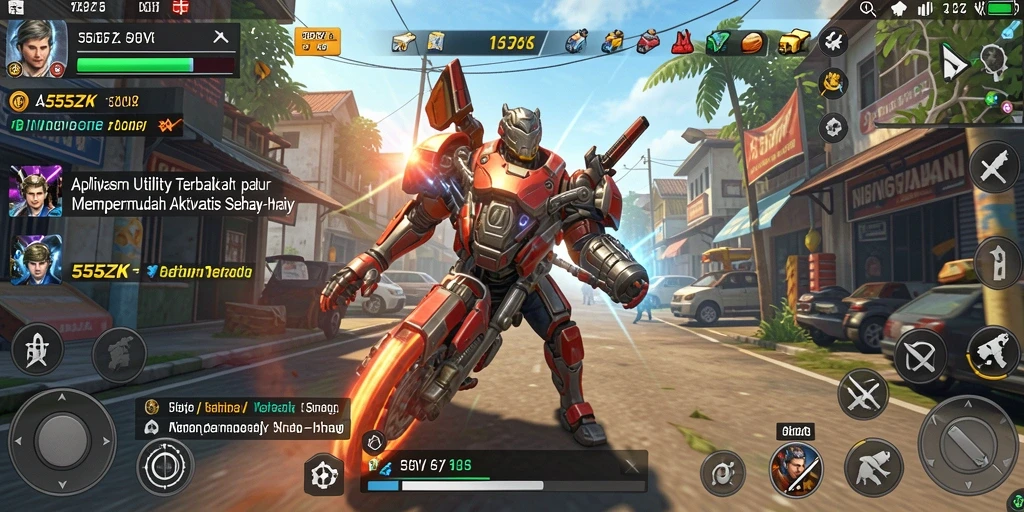 Screenshot menampilkan antarmuka pengguna aplikasi Utility 555ZK yang intuitif.