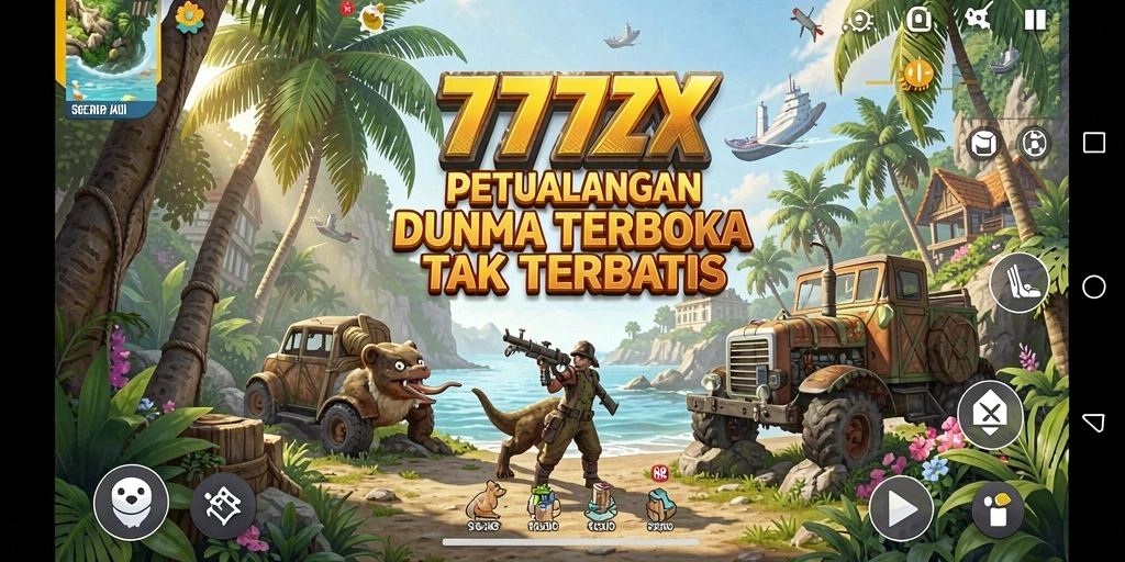 Tangkapan layar gameplay <strong>777ZX</strong> menampilkan eksplorasi dunia terbuka yang menakjubkan.