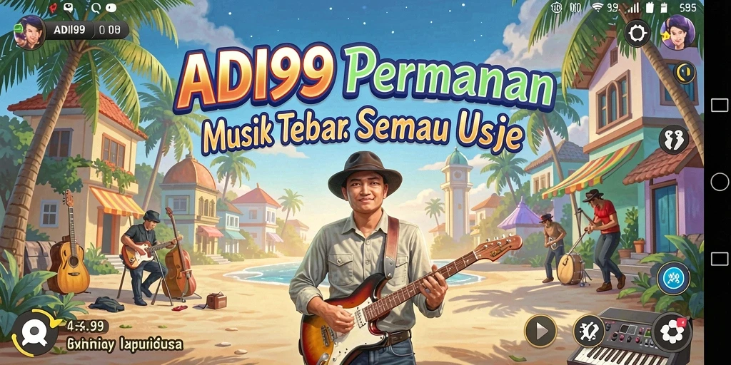 Tampilan gameplay ADI99 yang interaktif dan penuh warna.
