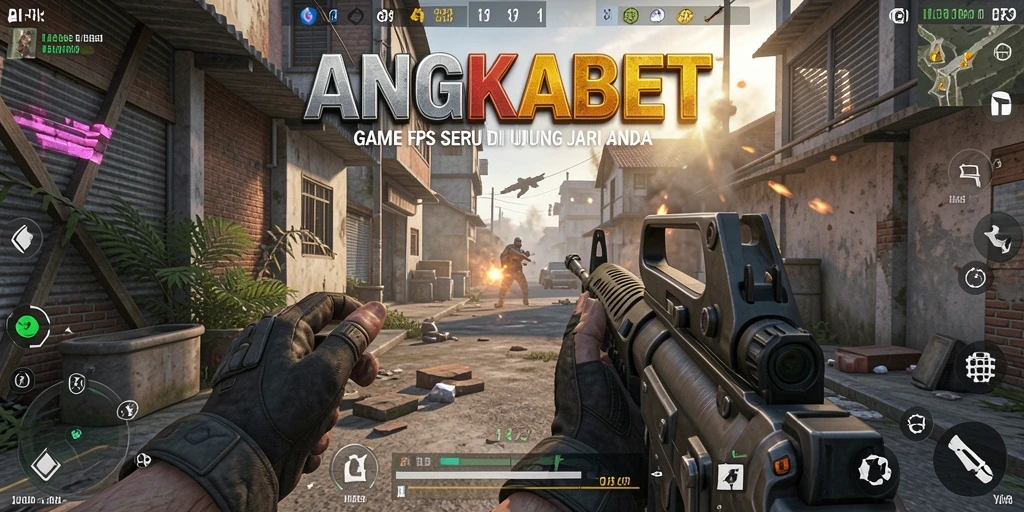 Gameplay seru dan mendebarkan di ANGKABET, menunjukkan keahlian menembak.