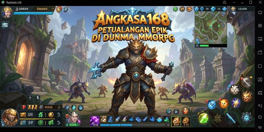 Gameplay intens di dunia fantasi ANGKASA168 MMORPG.
