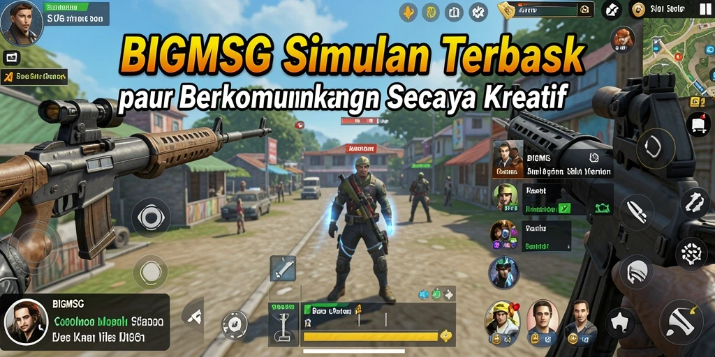 Tampilan menarik dari gameplay komunikasi di BIGMSG.