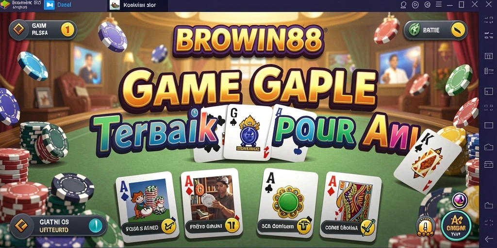 Screenshot BROWIN88 menampilkan gameplay Gaple yang seru dan menarik.