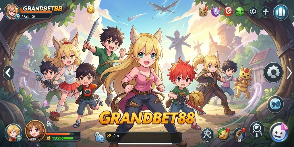 Gameplay seru di dunia anime yang penuh warna.