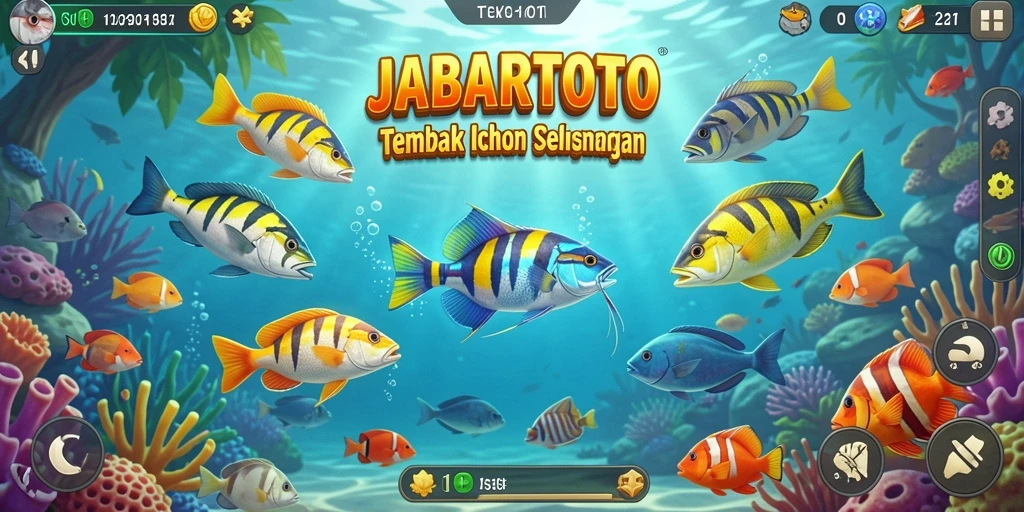 Tampilan gameplay menarik dalam JABARTOTO yang penuh aksi Tembak Ikan.