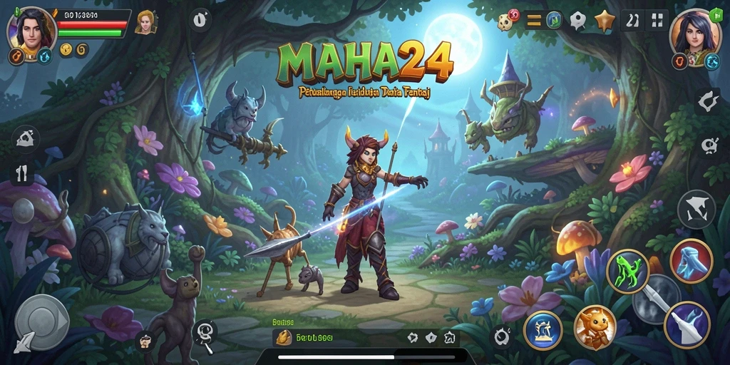 Screenshot gameplay menampilkan aksi seru dalam petualangan MAHA24.
