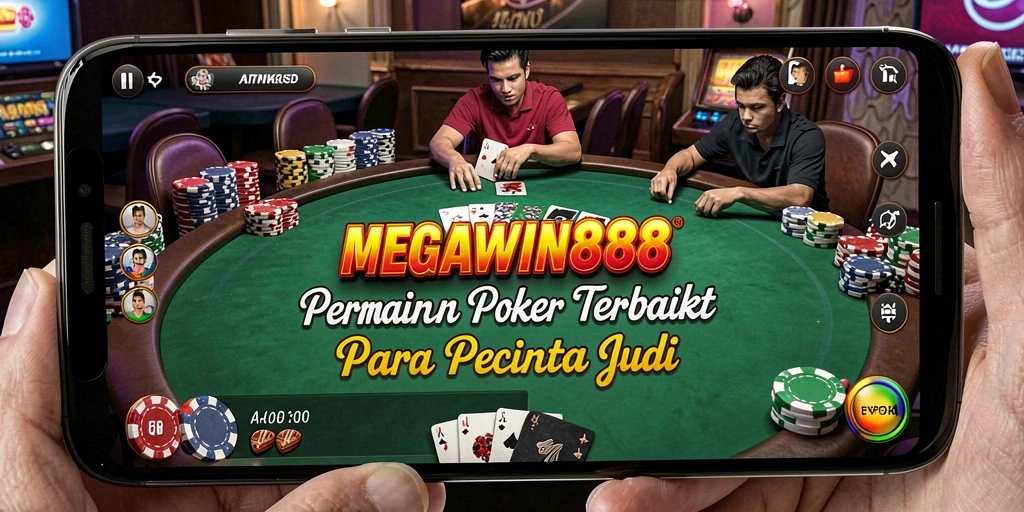 Gameplay seru dalam aplikasi poker MEGAWIN888.