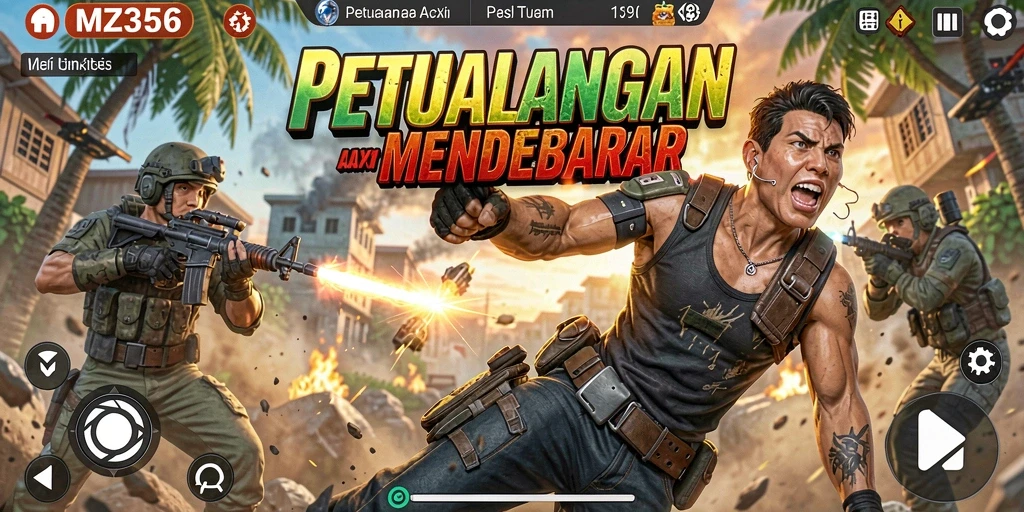 Tampilan gameplay seru MZ356 dalam aksi penuh