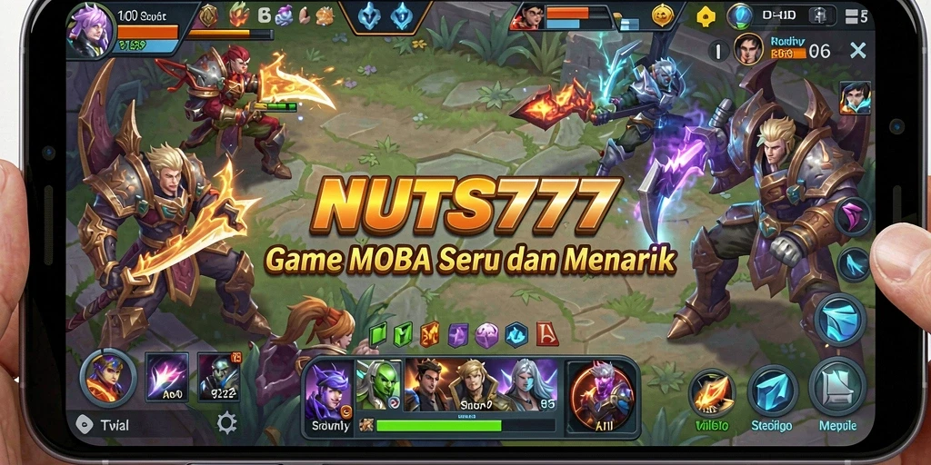 Gameplay seru dari NUTS777 dengan karakter yang beragam.