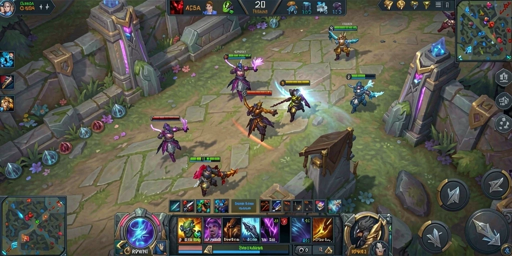 Screenshot gameplay seru dari game MOBA RPWIN1.