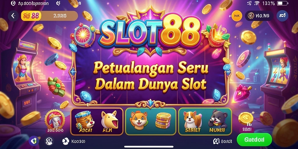 Tampilan gameplay SLOT88 yang menakjubkan dalam petualangan penuh warna.