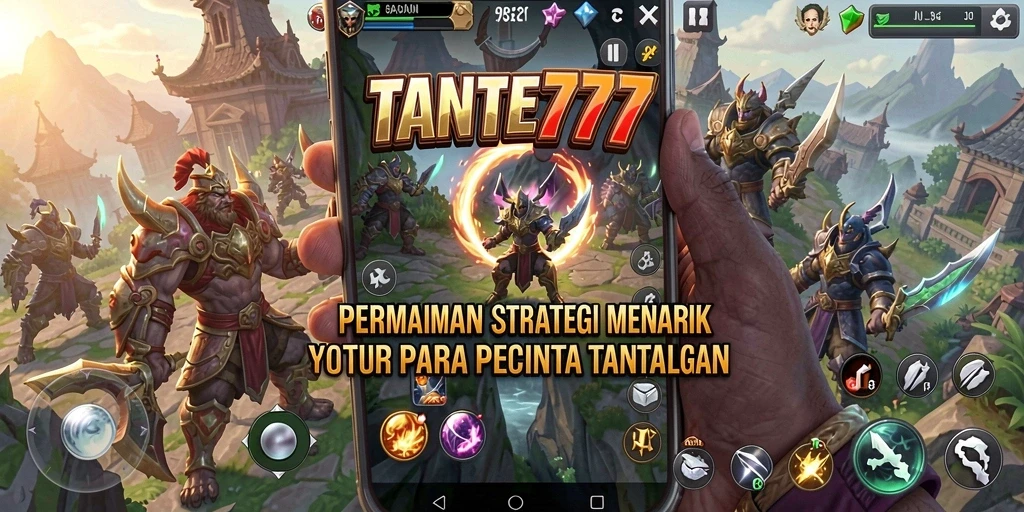 Screenshot gameplay TANTE777 yang menunjukkan pertarungan strategi mendebarkan.