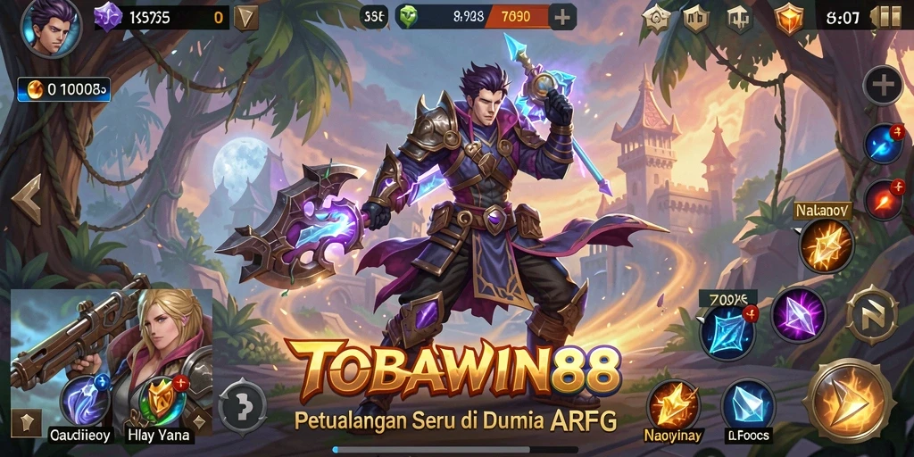 Tampilan seru gameplay TOBAWIN88 yang penuh aksi.