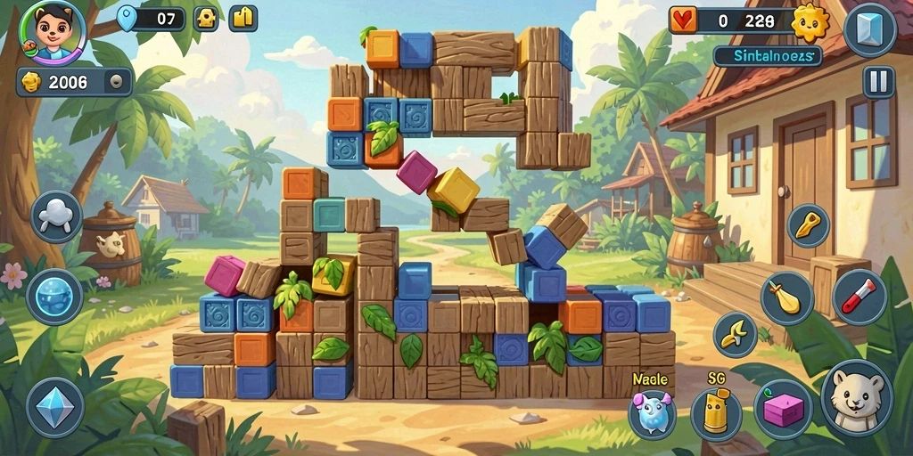 Gambaran gameplay seru dan menantang dari V07.