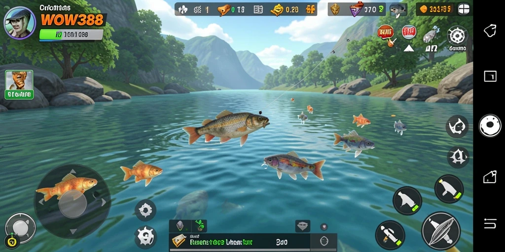 Tangkapan ikan besar di gameplay WOW388 yang mengesankan.